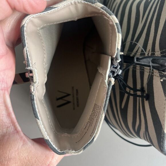 WORTHINGTON BROOKDALE ZEBRA ANKLE BOOT MEMORY FOAM size 9 ANIMAL PRINT NWT - Picture 4 of 11